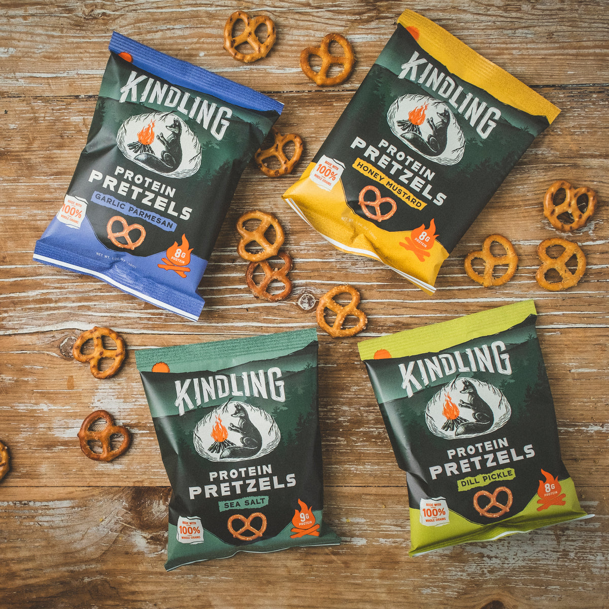 Kindling Protein Pretzels – Kindling Snacks